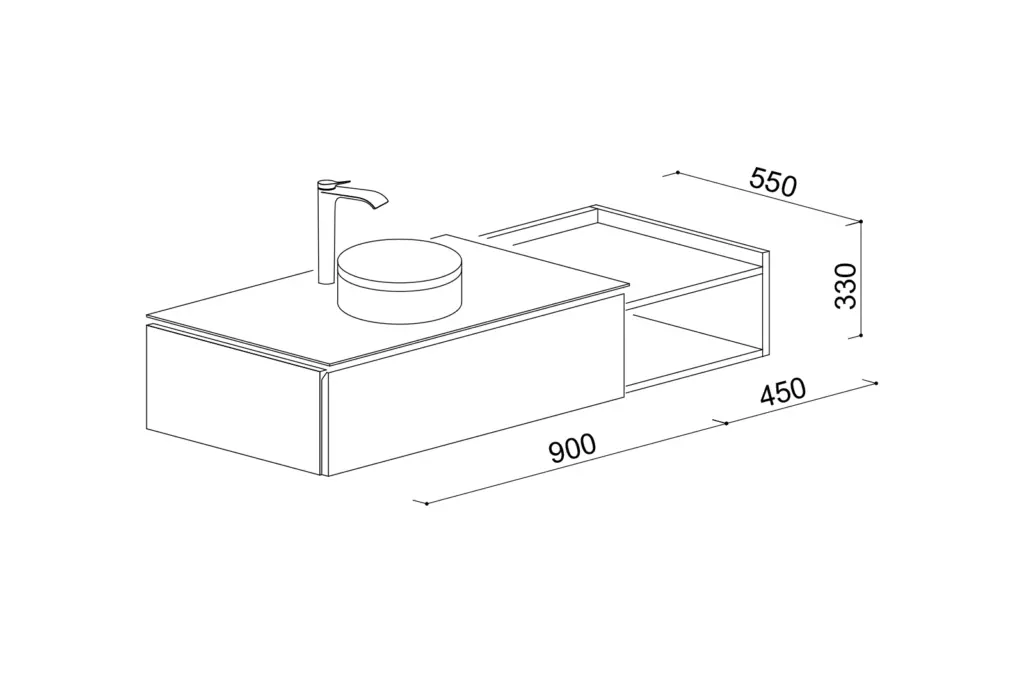 間口1350キャビネットタイプ