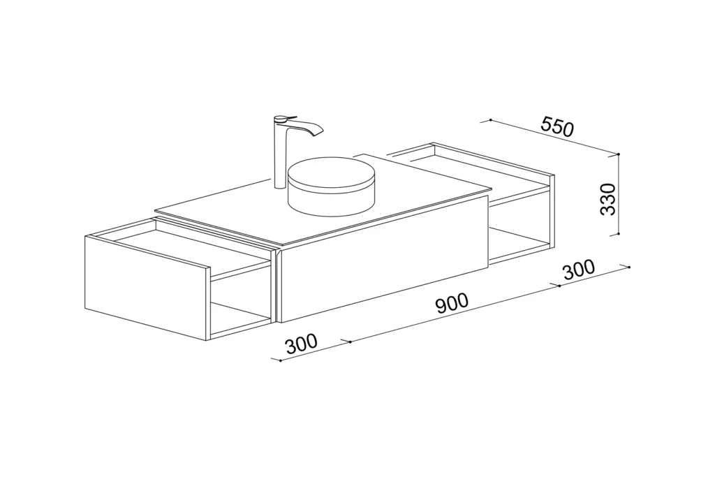 間口1500キャビネットタイプ