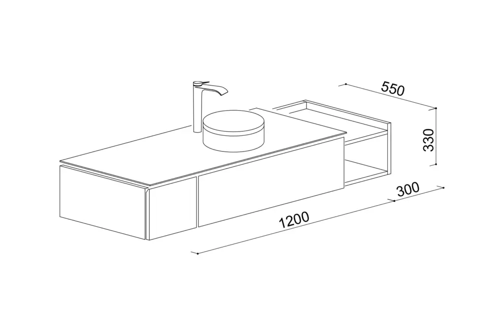 間口1500キャビネットタイプ