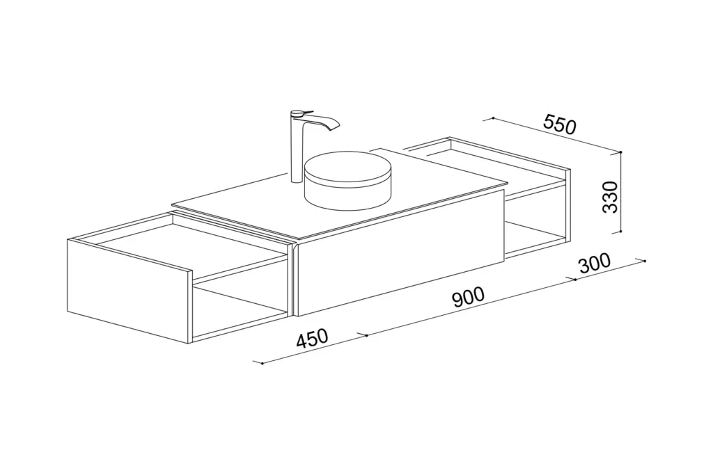 間口1650キャビネットタイプ