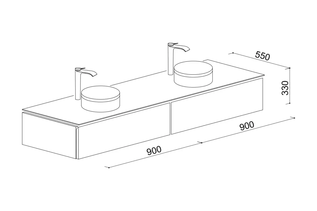 間口1800キャビネットタイプ