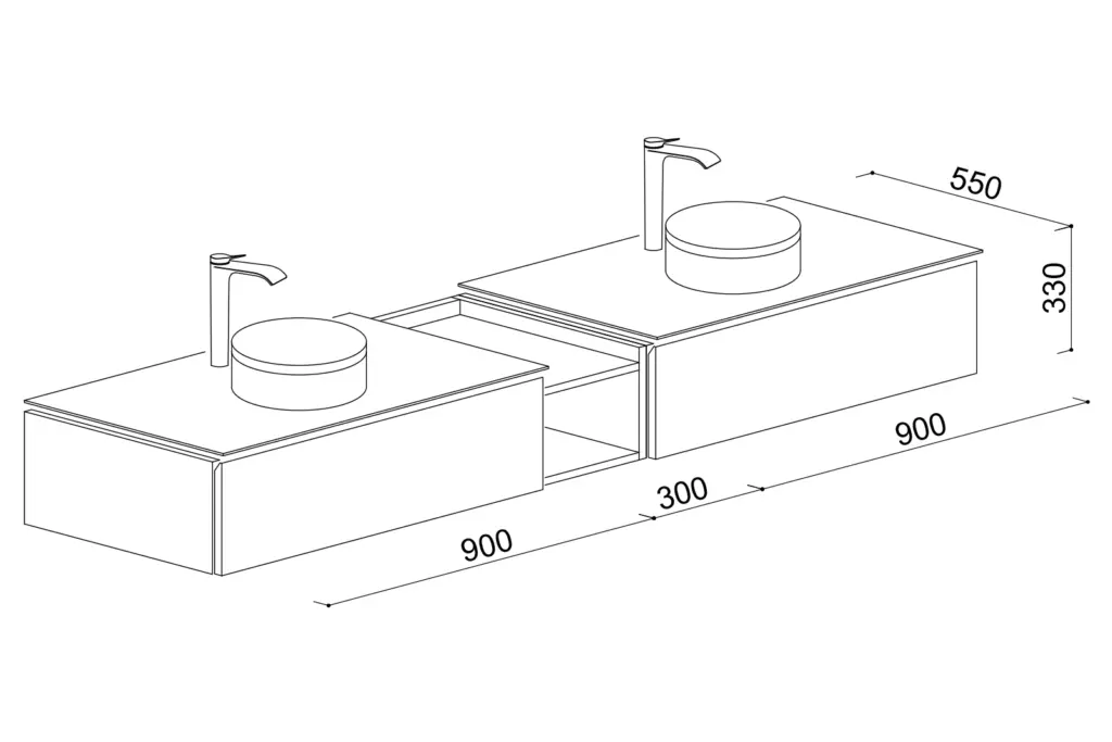 間口2100キャビネットタイプ